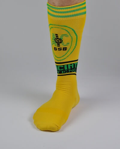 Kaos kaki sekolah sepakbola logo custom desain sendiri