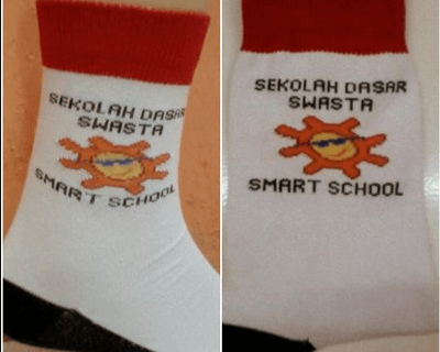 Grosir Kaos Kaki Berlogo Sekolah SMA SMP SD Harga Murah di Bandung24